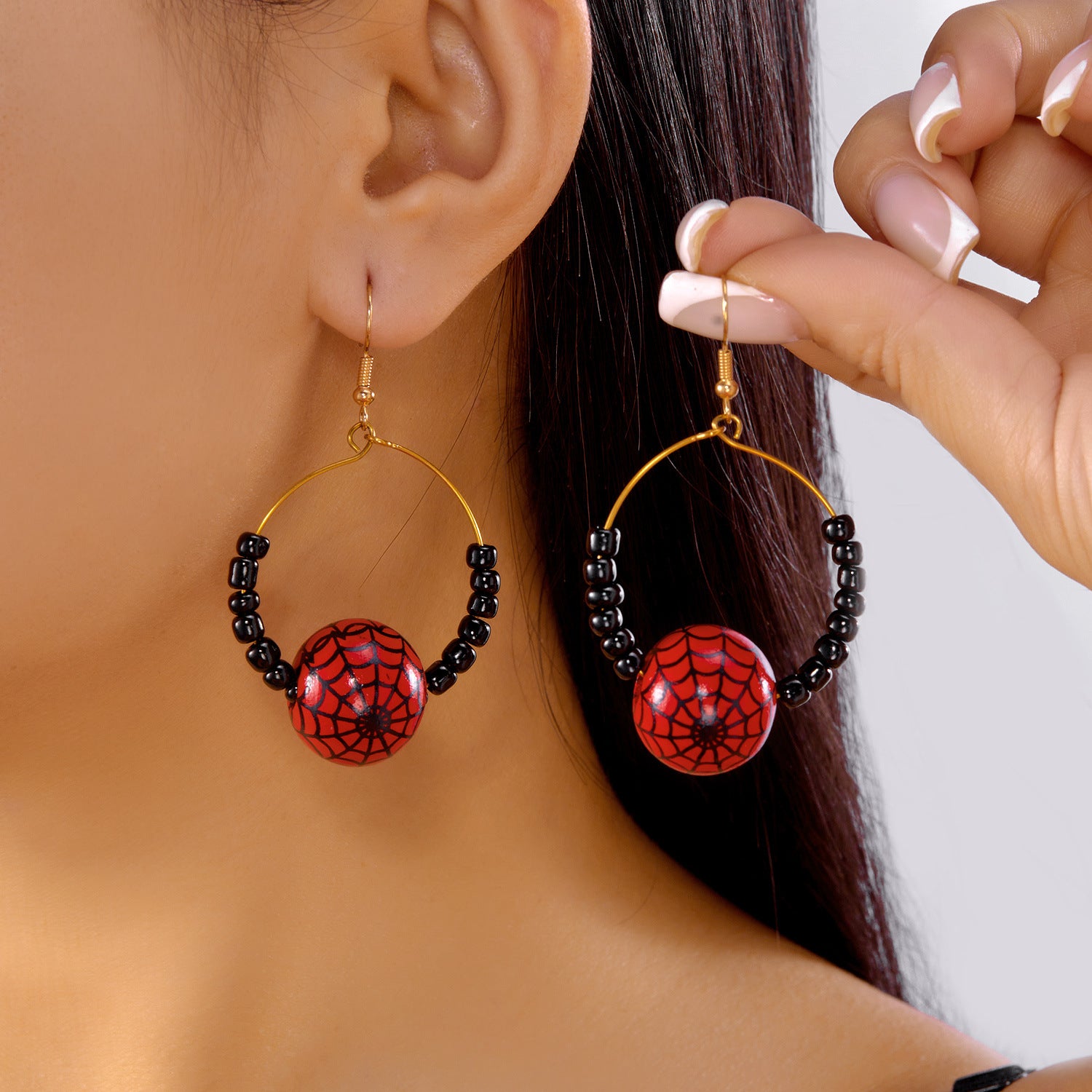 Wholesale Pumpkin Ghost  Bat Cat Ear Hoop Earrings